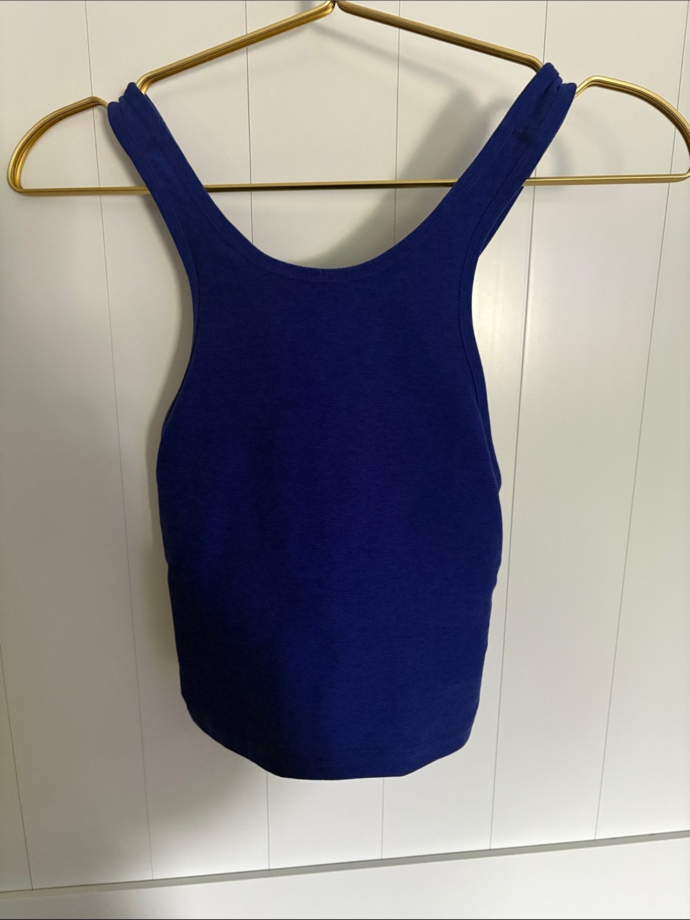 Beyond Yoga Royal Blue Ribbed Tank Top